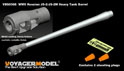 WWII Russian JS-2/JS-2M Heavy Tank Barrel(For TAMIYA/RFM)