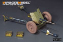 WWII German 37mm PaK35 36Anti-Tank Gun Upgrade Set (B ver include Gun Barrel,Wheels)（For TAMIYA 35035 35259）