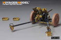 WWII German 37mm PaK35 36Anti-Tank Gun Upgrade Set (B ver include Gun Barrel,Wheels)（For TAMIYA 35035 35259） 17