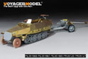 WWII German Sd.Kfz.251/1 Ausf.D Armoured Personnel Carrier w/PaK40 Basic Upgrade Set（For DRAGON 6664） 6