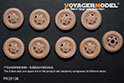 WWII German Sd.Kfz.231/232/233/263 Wheels（8 tires and spare wheels randomly packed）（GP） 1