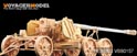 1/35 WWII German 128mm K44(RIVETS  INCLUDE) (For TRUMPETER 02312) 12